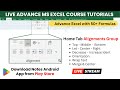 MS Excel Advance Training Course - Alignments Group Explained by Ankit IT Solutions