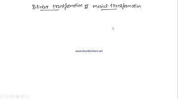 Bilinear transformation | VTU Mathematics | 18MAT41 | Module 2