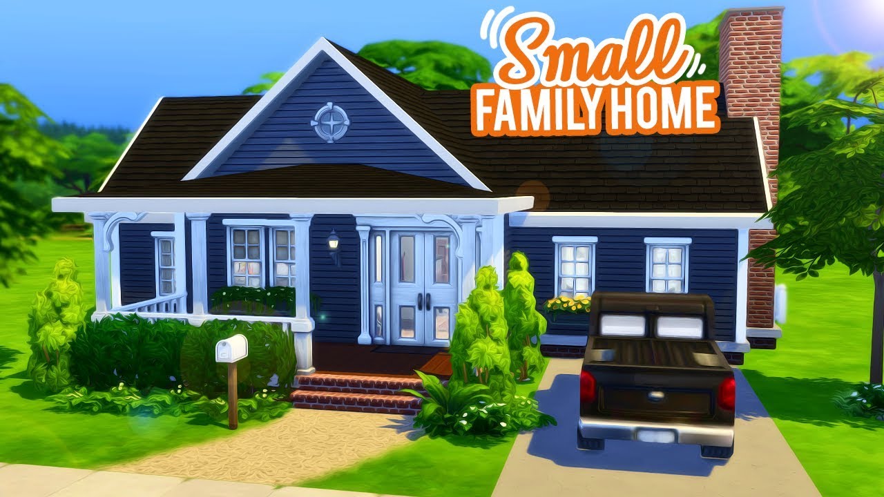 SMALL FAMILY HOME 🏡 | THE SIMS 4 SPEED BUILD - YouTube