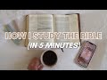 5 MINUTE BIBLE STUDY ROUTINE | How I Bible Study &amp; Grow Closer To God (Even In Busy Seasons)