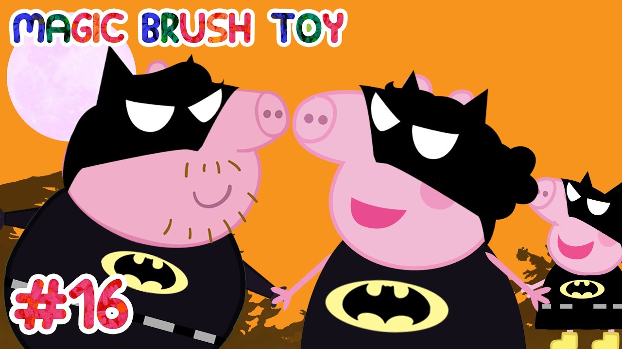 Arriba 71+ imagen peppa pig batman