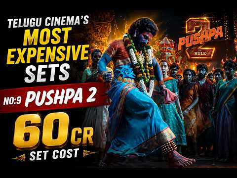 Top 10 Most Expensive Sets Ever Built in Telugu Cinema 🔥 | ఒక్క సెట్ కోసం 100 కోట్లు? #pushpa