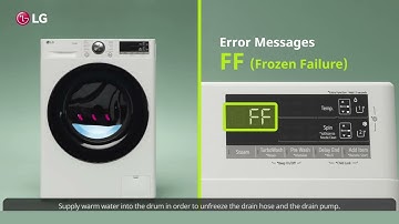 FF Error | Error Code | LG Front Load Washing Machine
