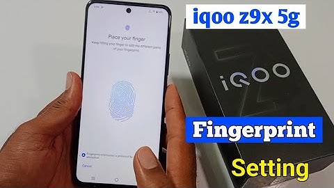 iqoo z9x 5g display fingerprint setting | How to fingerprint screen lock in iqoo z9x 5g