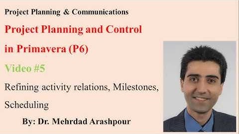 Primavera P6 for Project Managers- (Video#5)- Project Scheduling and control-Create log files