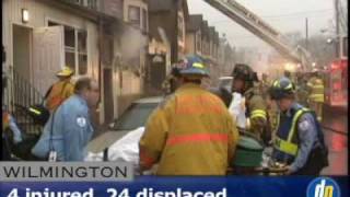 Delaware Online News Video: Fire injures 4, displaces 24 Wealth