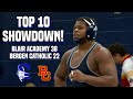 Blair academy 38 bergen catholic 22  hs wrestling  top 10 nationally ranked teams clash in nj