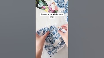 Charming Shell Decoupage Trinket Dishes