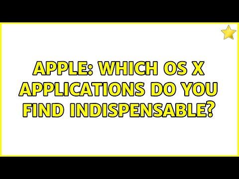 Apple: Which OS X Applications do you find indispensable? (237 Solutions!!)
