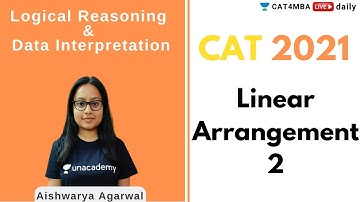 CAT 2021 | Linear Arrangement 2 | By Aishwarya Agarwal