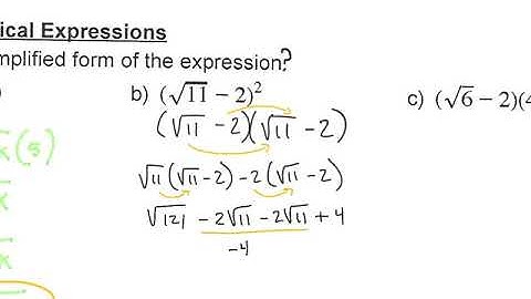 10-3 Operations with Radical Expressions Notes - LHS Algebra 1