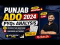 Punjab ADO 2024 Paper Analysis | Day 2 | PYQs Discussion + Strategy for Next Exam | 8 PM |