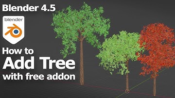 Blender 4.5 Tree Generator free addon