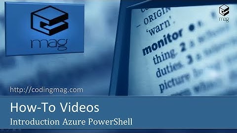 Introduction To Azure PowerShell