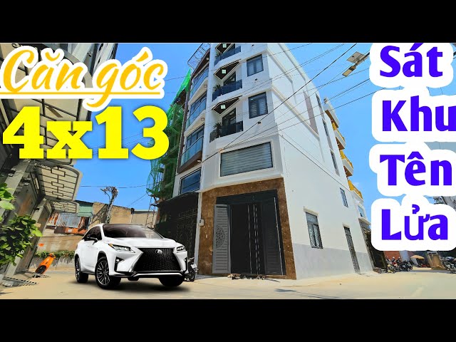 Nhà đường Mã Lò quận Bình Tân CĂN GÓC 52m² sổ hồng riêng Hẻm 7m xe hơi giáp Đầm Sen