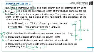STM2A3 COMPRESSION MEMBERS SAMPLE PROBLEM 2