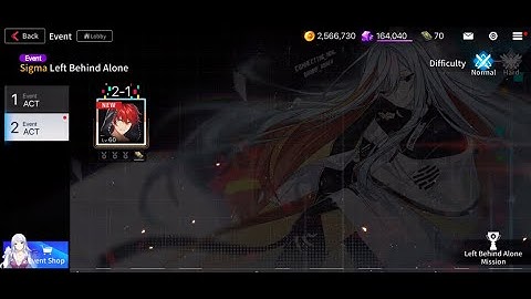 Event Sigma ACT 2 (END): Left Behind Alone - Counter: Side