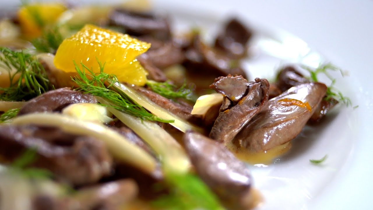 Csirkeszív édesköménnyel - Borbás Marcsi szakácskönyve