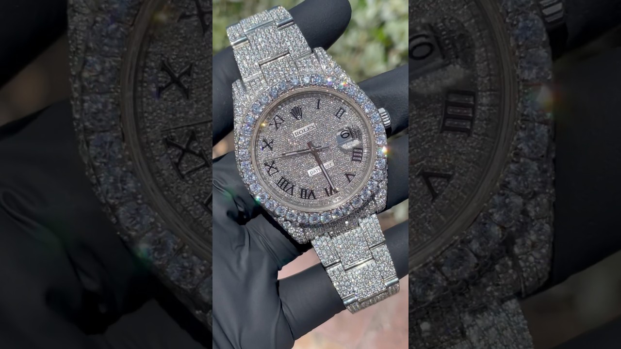 Iced Out Rolex VVS Avalanche Bust Down Watch 