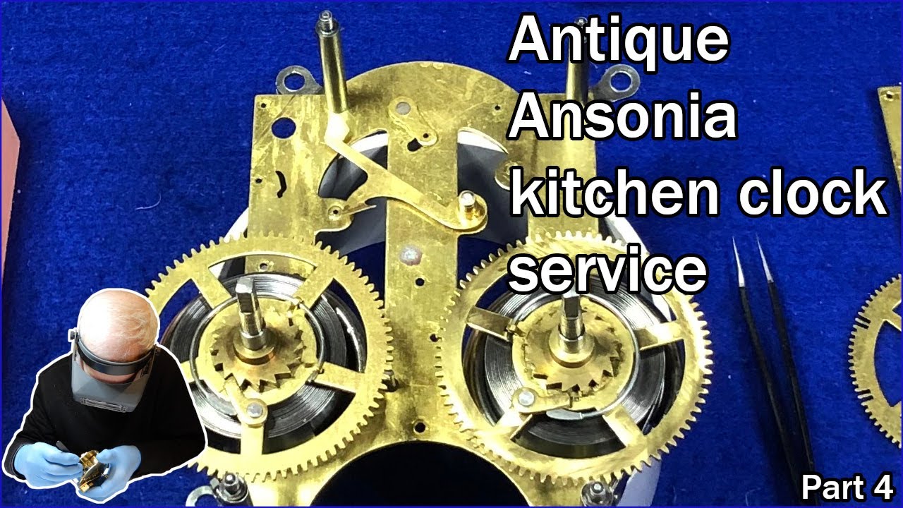 Antique American Ansonia kitchen clock service - Part 4