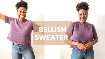 Design Your Own Knit Sweater | Bellish App Sweater | Wool of the Andes Worsted | Knit Pattern Review