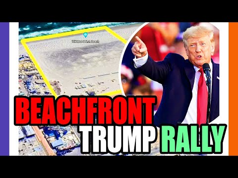 🔴LIVE: Beachfront Trurnp Rally Live followed by News Show 🟠⚪🟣
