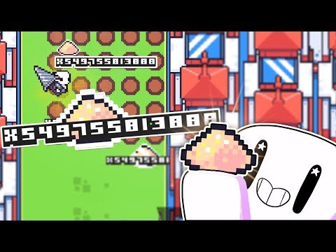 Earning TRILLIONS Of Materials Per Scoop Trying To Break The Game in Forager