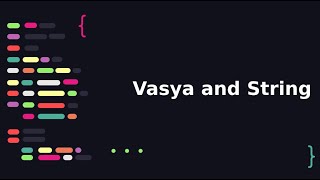 CodeForces : C.  Vasya and String in Arabic