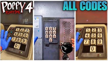 Poppy Playtime Chapter 4 Tower Code And All Codes | Poppy Playtime CH 4