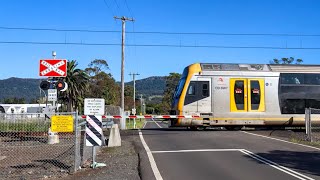 Darkes Road, Dapto, NSW | Sydney Trains Railway Crossing
One of many crossings along the South Coast Line
This Crossing Has
- Western Cullen Hayes E-Bell X2
- United Group Lights with United Group LED Inserts X8
- United Group Crossarms X2
- Red Background Crossbuck X2
- White Stop On Red Signal Sign X2
- Western Cullen Hayes Gate Mechanism X2
- Flat Gate X2
- Westinghouse Gate Lights X12
- WCH 5.5 Double Base X2
- 5.5 Mast X2
Installation dates: BBs:?
Line/s: South Coast Line (Sydney Trains)
RLX Number: 877
Distance from Central: 93.641km
0:00 Intro
0:05 Tour Part 1
2:22 Activation 1
3:40 Tour Part 2
5:53 Activation 2
My Socials
Main Channel: https://www.youtube.com/c/TazzieTransport
Second Channel: https://www.youtube.com/c/TazzieT
Crossings Channel: https://www.youtube.com/@TazziesCrossings
Instagram: https://www.instagram.com/tazzie.transport/
Bus Insta: https://www.instagram.com/tazzie.buses/
Crossing Insta: https://www.instagram.com/tazzies.crossings/
Photo Insta: https://www.instagram.com/tazzie.photography/
Email: tazs.transport@gmail.com
Not Often Used Socials
Website: https://tazstransport.wixsite.com/website
Facebook: https://www.facebook.com/TazzieTransport/
Flickr: https://www.flickr.com/people/tazzie_transport/
Crossing Flickr: https://www.flickr.com/people/tazzies_crossings/
Music by TELL YOUR STORY music by ikson™: https://ikson.com/tell-your-story
And/Or https://www.youtube.com/@MaxwellDexter
Filmed: Darkes Road, Dapto, NSW | Sydney Trains Railway Crossing