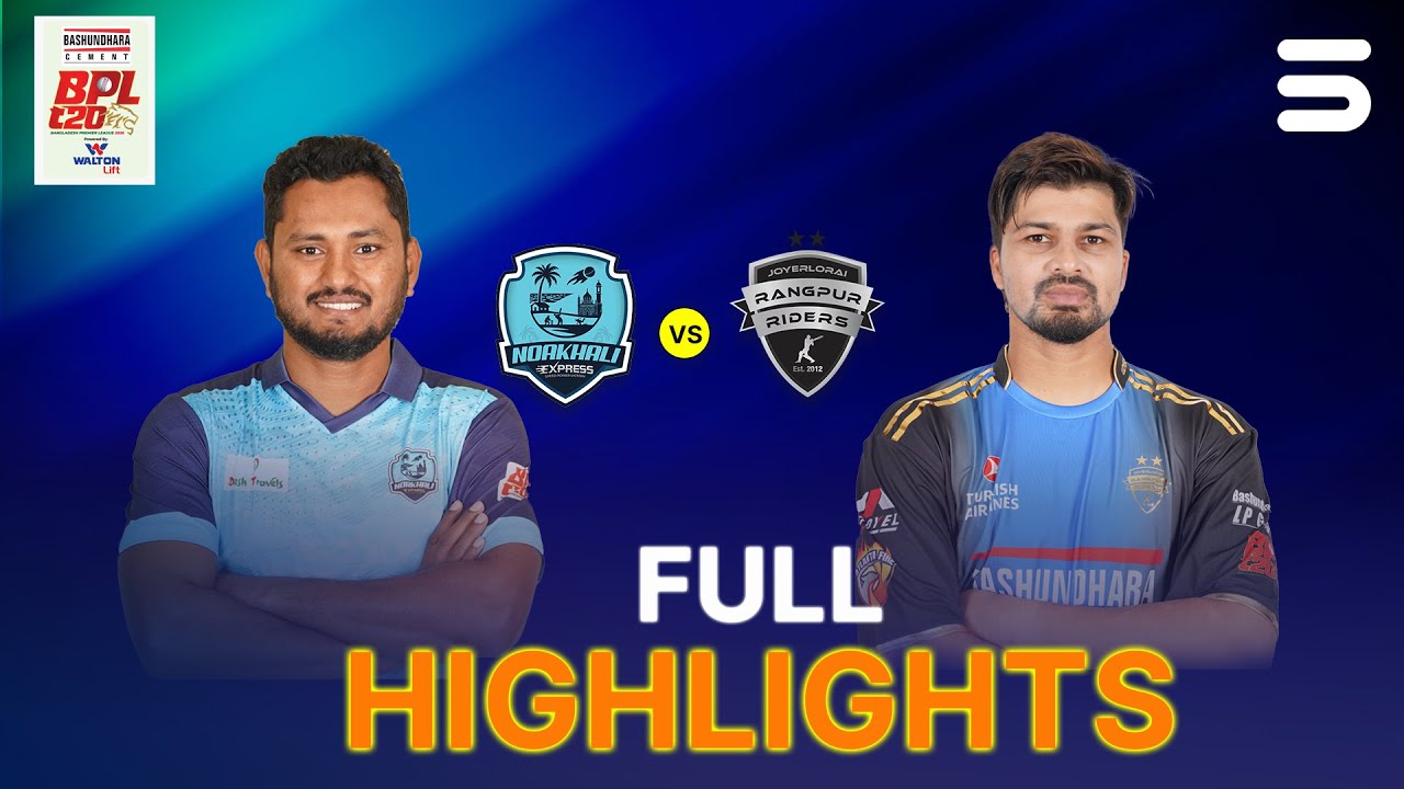 Full Highlights | Noakhali Express vs Rangpur Riders | Match 20 | BPL  2025-26 | M3Z1J