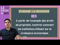 Bac ec1 corrige  les institutions influent sur la croissance conomique droits de proprit