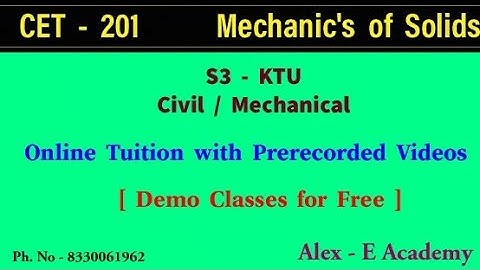 CET 201 - Mechanic