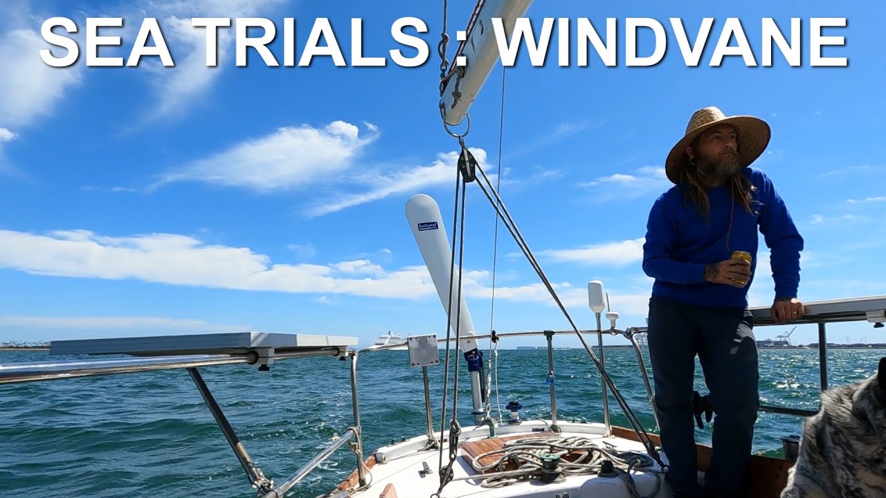 Sailomat Windvane 3040 Test sail off the coast of Long Beach, California