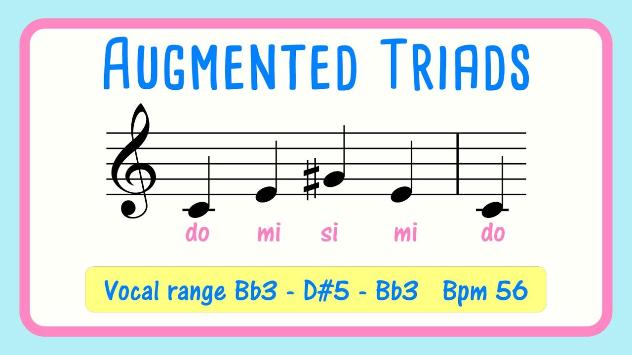 How to Sing Augmented Triads - Vocal Exercise - YouTube