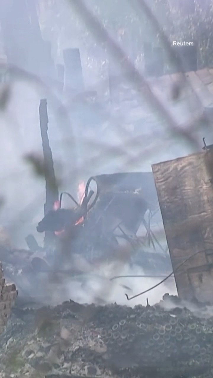 Resident describes destruction of Franklin Fire in Malibu, California #shorts
