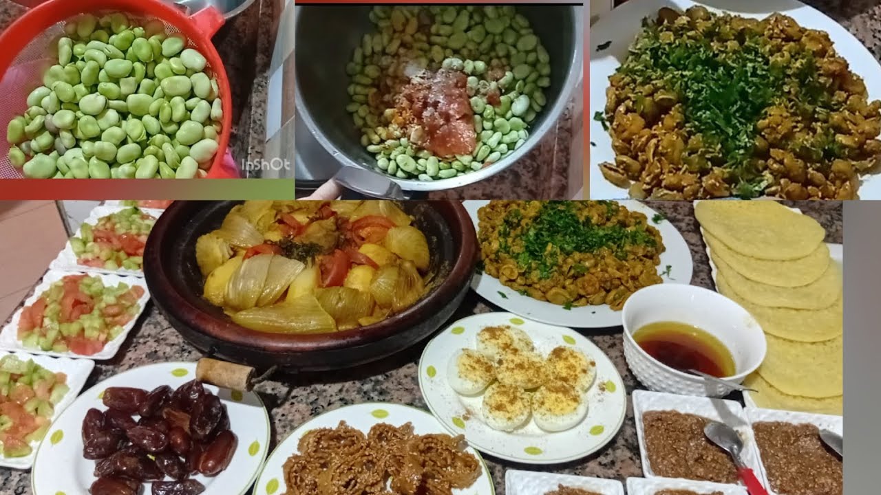 اليوم حضرت معكم وصفه ديال الفول مشرمل كاتجي الذ ما يكون 🤗 اشاركت معكم فطور متواضع ثاني يوم في رمضان