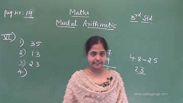STATE 3 - MATHEMATICS - MENTAL ARITHMETIC - PART 4