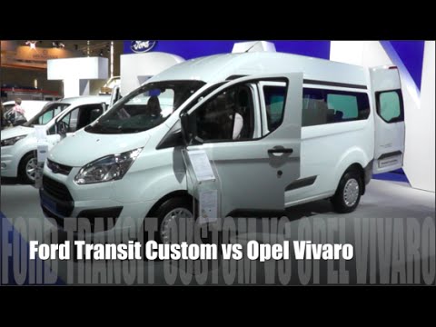 onstabiel Beringstraat Hijgend Ford Transit Custom 2015 vs Opel Vivaro 2015 - YouTube