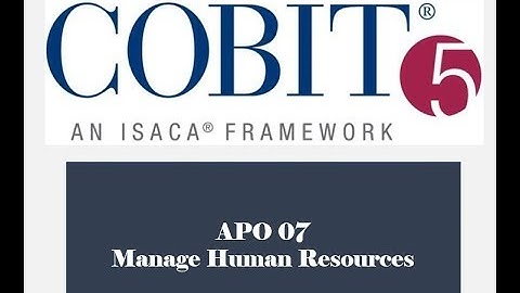 COBIT Processes - APO07 - Manage HR 1