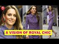 Catherine GORGEOUS In Houndstooth Dress &amp;William’s Sentimental Earrings During Visit To Charity