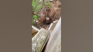 Fastest way to get a broken post out of the ground #diy #fence #repair #buikd