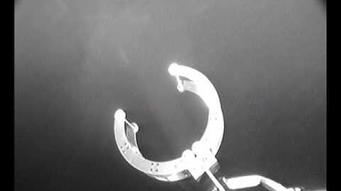 EMAT clamp tests using a robotic arm on underwater pipeline 40 depth