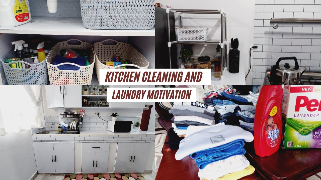 CLEAN AND ORGANIZE WITH ME/  KITCHEN ORGANIZATION// 2-Day Laundry Motivation