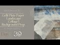 Gelli Plate Paper Landscape Collage 1/ Background Preparation/ Mixed Media