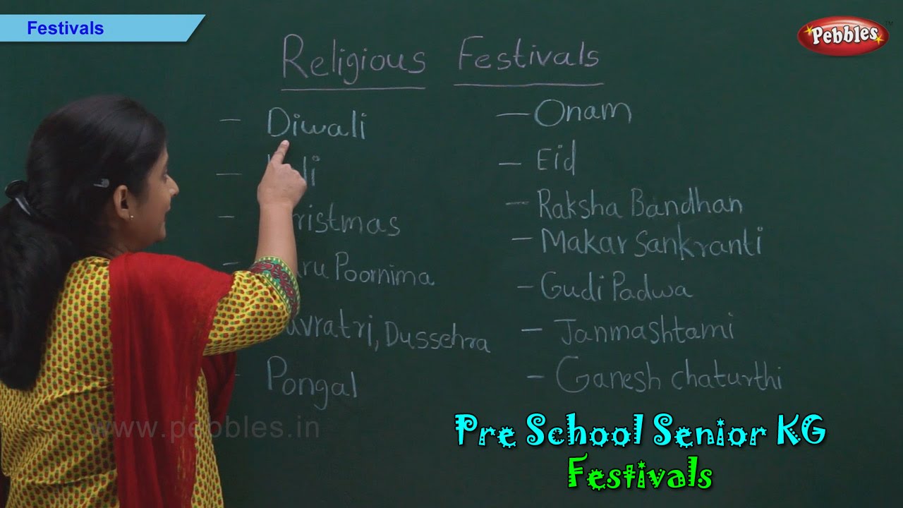 Indian Festivals Chart For Kids