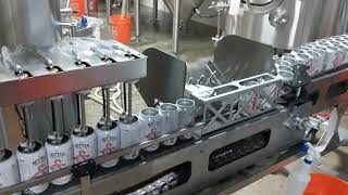 Microcanner mc202 at the Mitten Brewery canning Country Strong