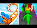 Runner Coaster VS Giant Rush - SpeedRun Gameplay Walkthrough (Android,iOS) NEW UPDATE Ep 520