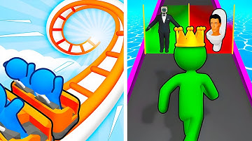 Runner Coaster VS Giant Rush - SpeedRun Gameplay Walkthrough (Android,iOS) NEW UPDATE Ep 520
