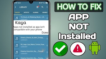 How To Fix App Not Installed 